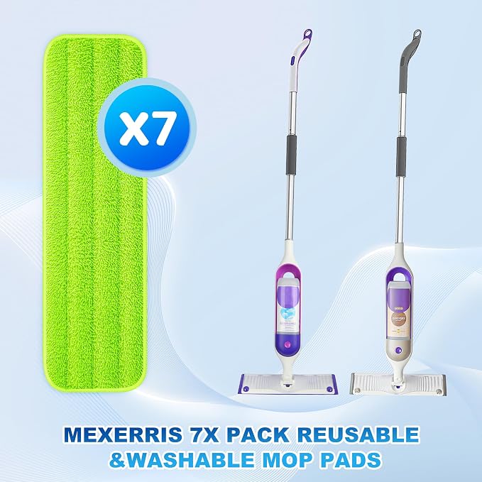 7 Count Reusable Microfiber Mop Pads - Image 2