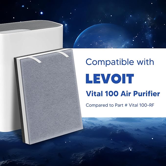 Vital 100 Replacement Filter for LEVOIT Vital 100 Air Purifier, Funmit 3-in-1 - Image 2