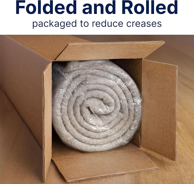 RUGPADUSA - Eco-Plush - 11' Square - 1/4" Thick - 100% Felt - Premium Cushioned - Image 8