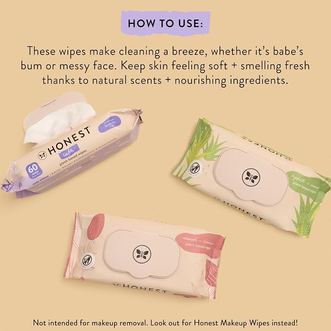 The Honest Company Nourish and Cleanse Naturally Scented Wipes Cleansing - Image 3