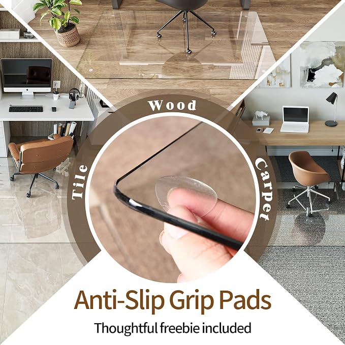 Koonmi Tempered Glass Chair Mat 36"x55" - Image 4