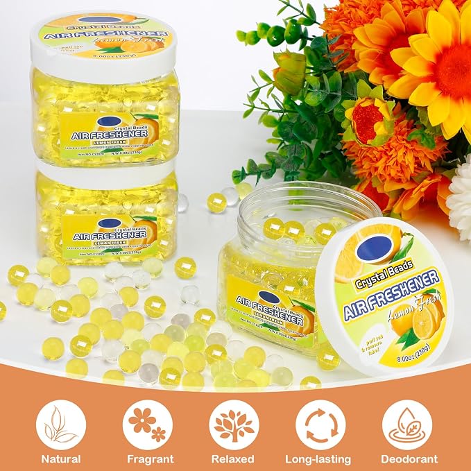 12 Pcs Air Freshener Gel Bulk Odor Eliminator Gel Beads 8 oz Long Lasting Air - Image 3