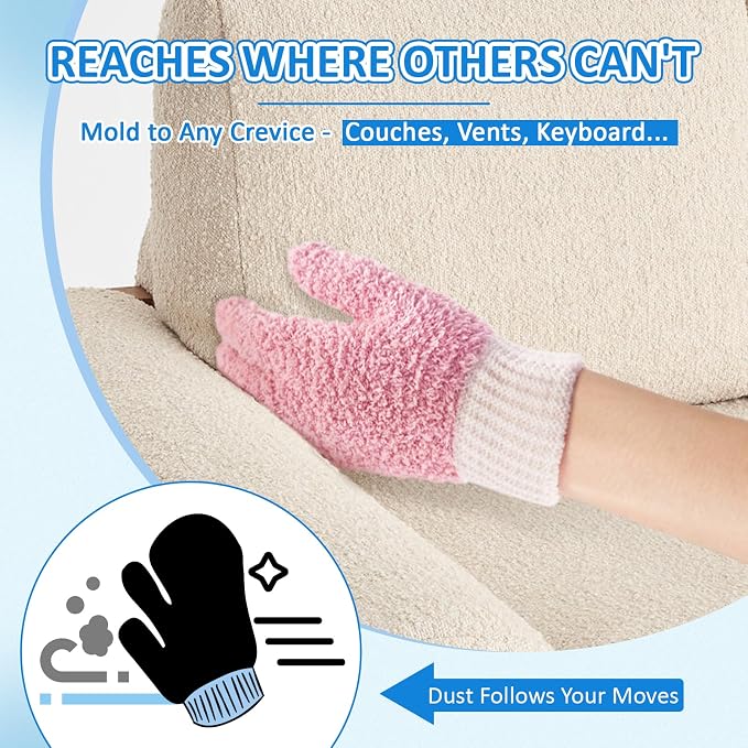 MIG4U Microfiber Dusting Gloves House Cleaning Glove - Image 7