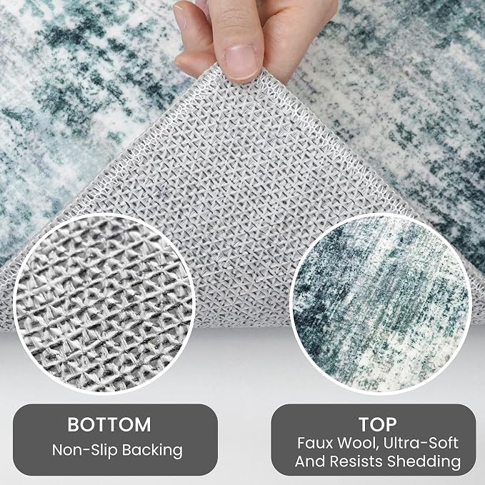 IOHOUZE Abstract Area Rugs 8x10 Ft Washable Large Rugs - Image 4