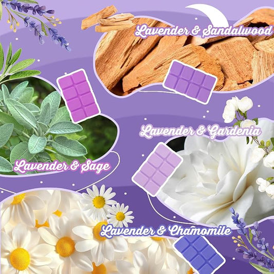 SCENTORINI Wax Melts, Wax Cubes Strong Scent, Long Lasting Lavender Scented - Image 2
