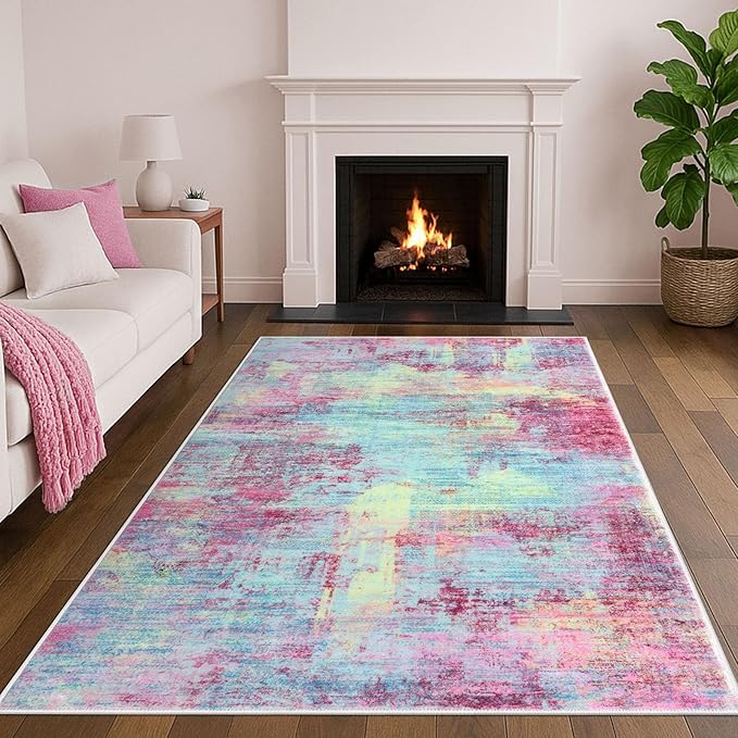 IOHOUZE Abstract Area Rugs 5x7 Ft Washable Rugs by iOhouze