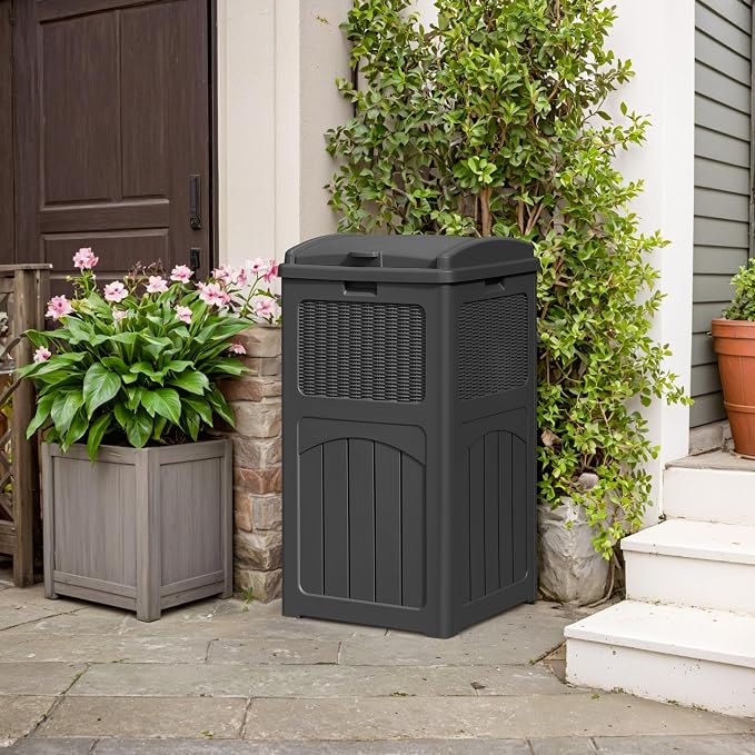 YESHOMY 2 Pack Outdoor Trash Can - Image 5