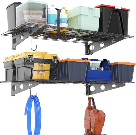 Ultrawall Garage Wall Shelves, 2 x 4 ft Wall Mounted Storage Shelves, Heavy by UltrawallGarageTools