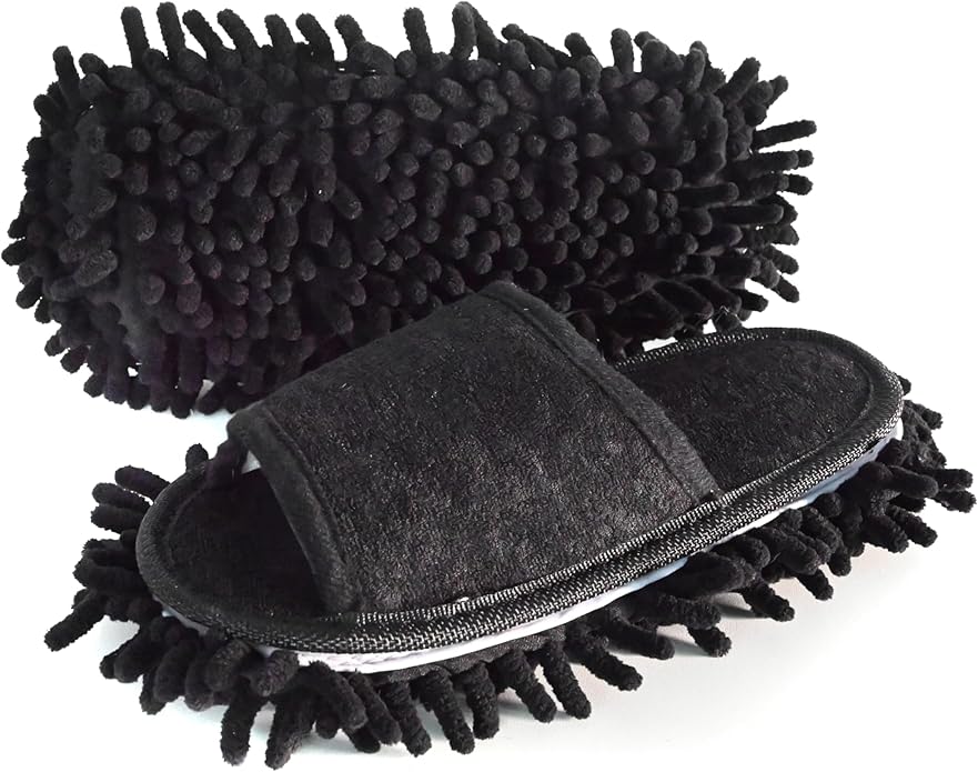 Women's Microfiber Floor Cleaning Mop Slippers by Friendly+House