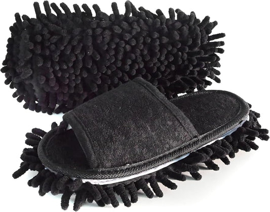 Women's Microfiber Floor Cleaning Mop Slippers by Friendly+House