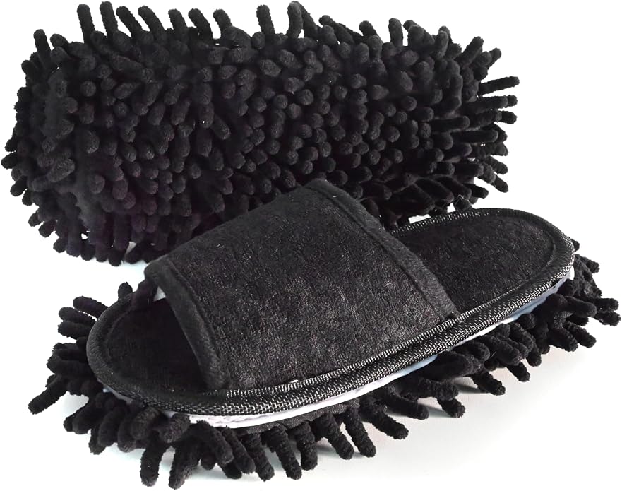 Women's Microfiber Floor Cleaning Mop Slippers by Friendly+House