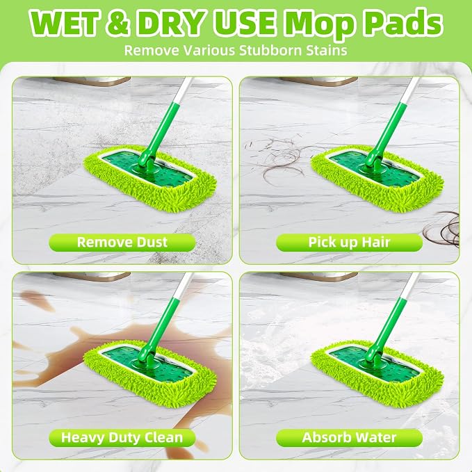 Reusable Dry Sweeping Cloths Microfiber Wet Pads Refill Compatible - Image 4