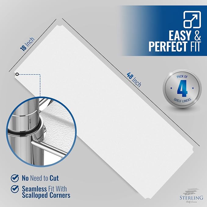 Sterling Shelf Liners for Wire Shelf System - Image 2