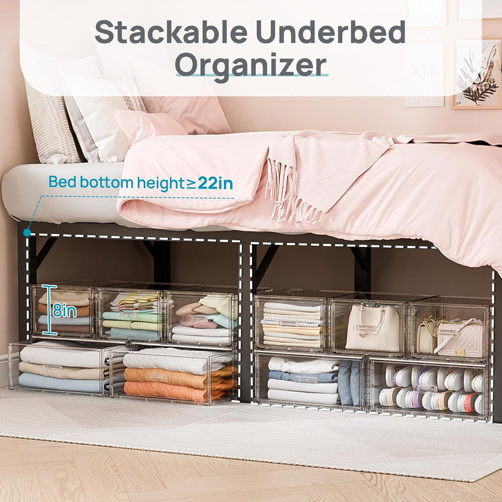 Vtopmart 8 Pack Large & Medium Stackable Storage Drawers Set