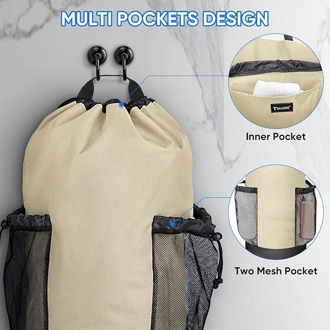BALEINE 150L Laundry Bag Backpack, 900D Oxford Fabric Large Travel Laundry Bags - Image 3