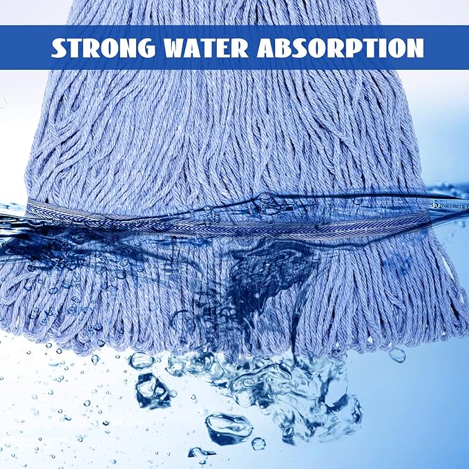 Gejoy 10 Pack 24oz Mop Head Replacement Commercial Cleaning Mop Head Wet String - Image 5