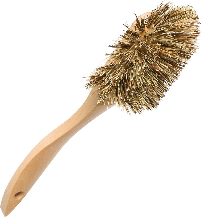 REDECKER Curved Dish Brush, Natural Union Plant Fiber Bristles, Ergonomic Design - Image 2