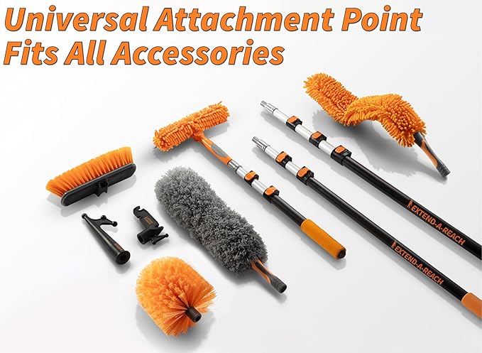 20 Foot High Ceiling Duster Kit and Scrub Brush - Image 9