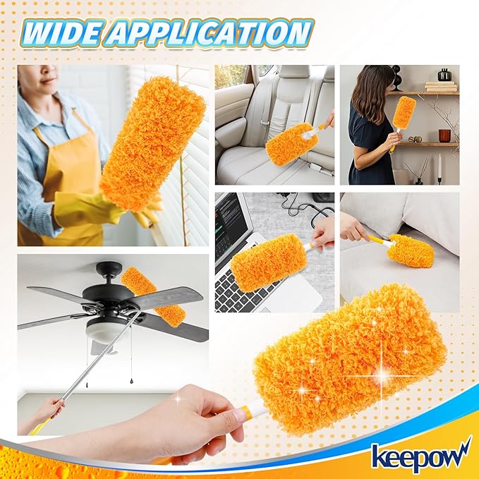 KEEPOW Reusable Microfiber Duster Refill Compatible - Image 6