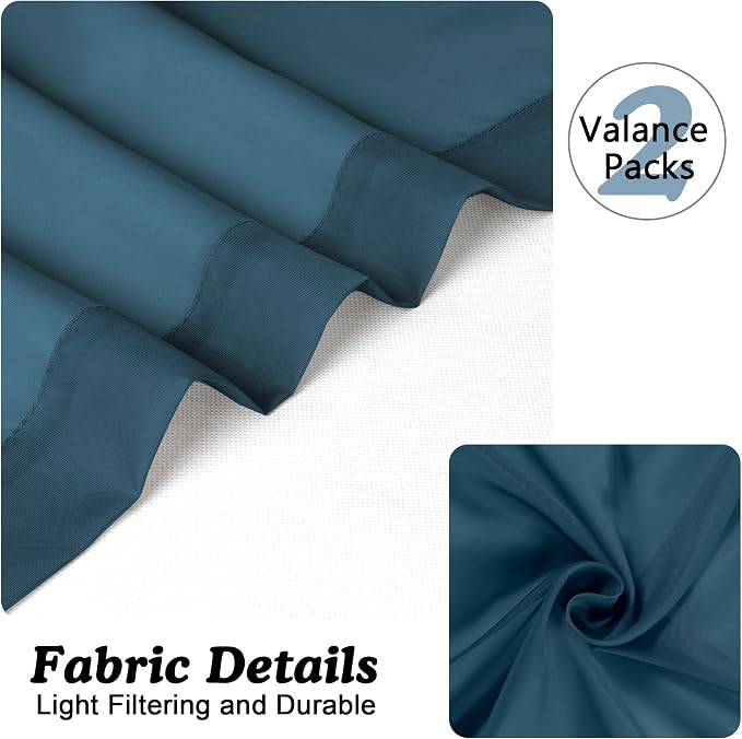Chyhomenyc Stone Blue Sheer Valances - Image 8