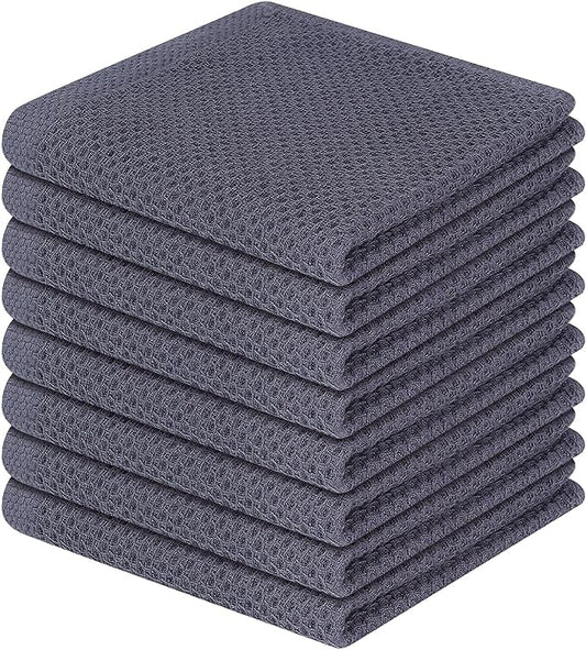 Homaxy 100% Cotton Waffle Weave Kitchen Dish Cloths, Ultra Soft Absorbent Quick by Homaxy
