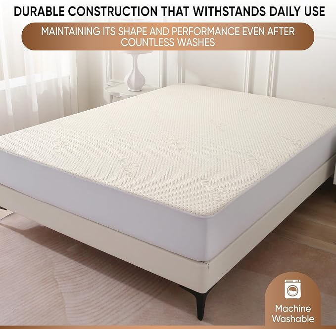 Luxury Waterproof Organic Mattress Protector Queen - Image 6