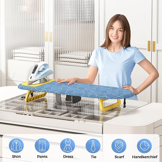 KINGBOARD Tabletop Ironing Board, Small Ironing Board - Image 3