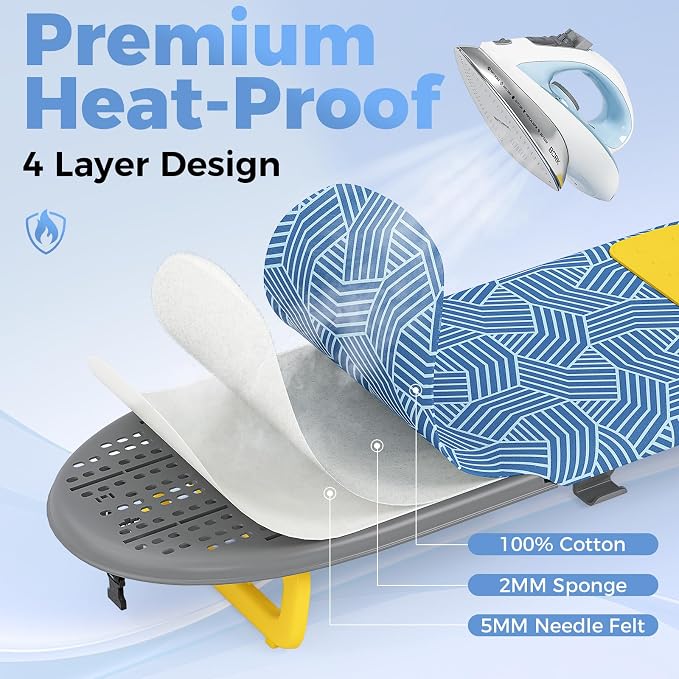KINGBOARD Tabletop Ironing Board, Small Ironing Board - Image 7