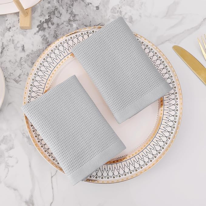 Homaxy 100% Cotton Waffle Weave Dish Cloths - Image 8