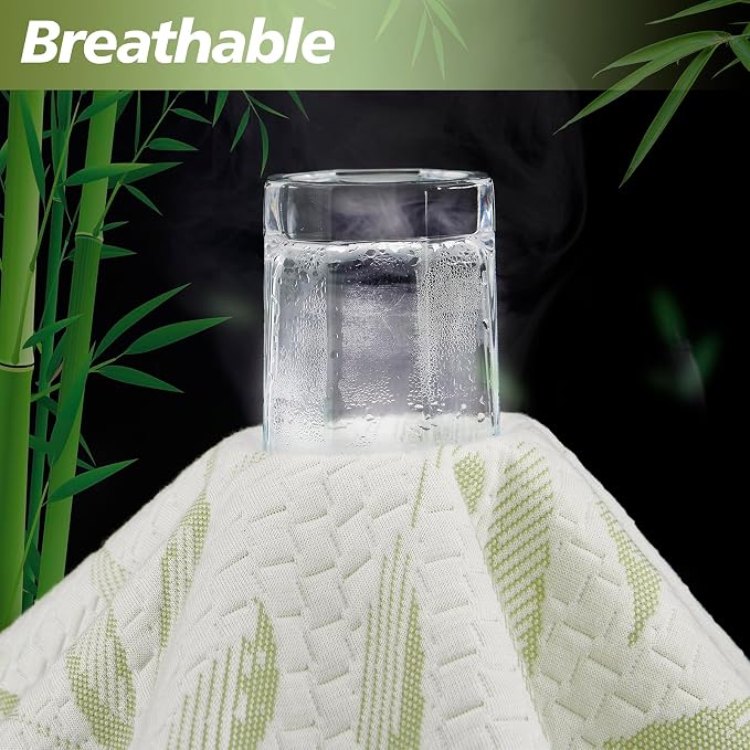 King Mattress Protector Waterproof Mattress Pad Washable Bamboo Rayon Mattress - Image 4