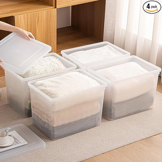 Stackable Plastic Storage Bins by sgoostood