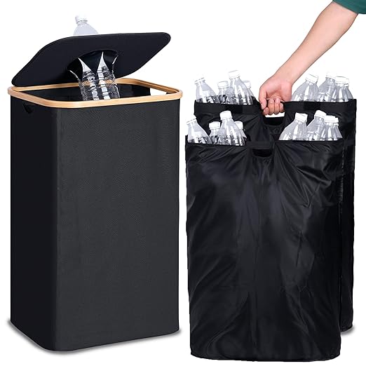 efluky Recycling Bin for Kitchen 26 Gallon, 100L Recycle Bin by efluky