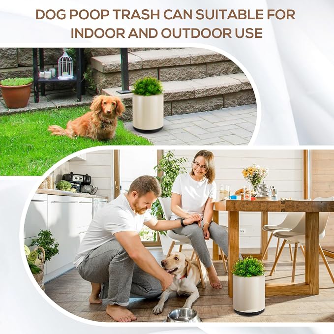 Dog Poop Trash Can Outside 13 L/ 3. 4 Gal Dog Waste Trash Can - Image 6