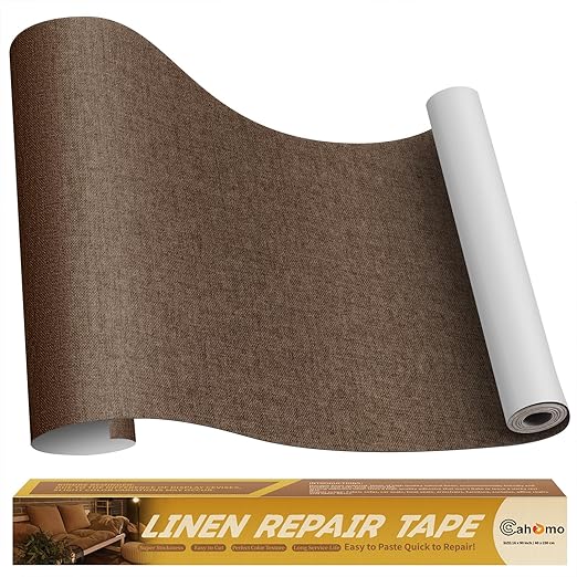 Linen Repair Tape 16x90 inch, Self Adhesive Fabric Patches, Linen Patch Tape Kit by Cahomo