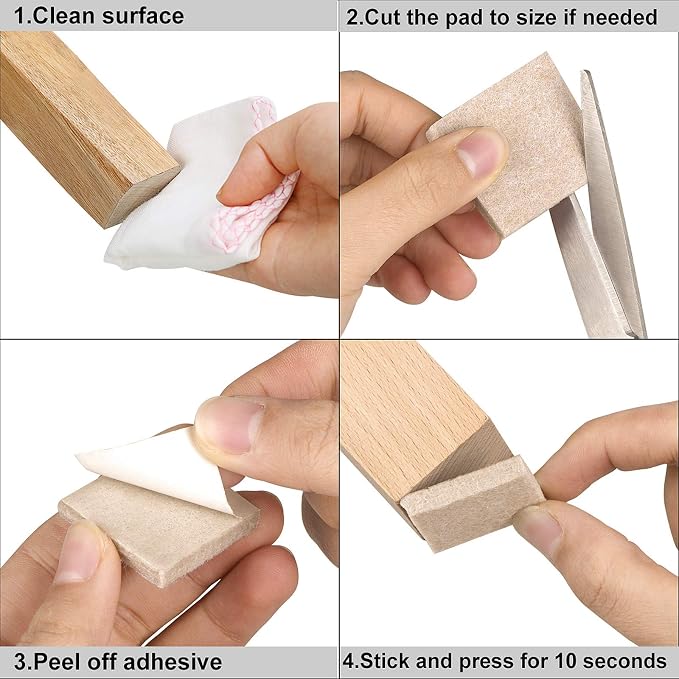 Felt Furniture Pads-136 Pieces Felt Pads - Image 7