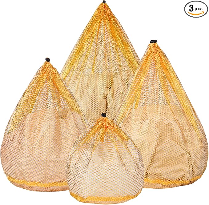 4Pcs Mesh Laundry Bags Washing Machine Mesh Wash Bags by OKAKA