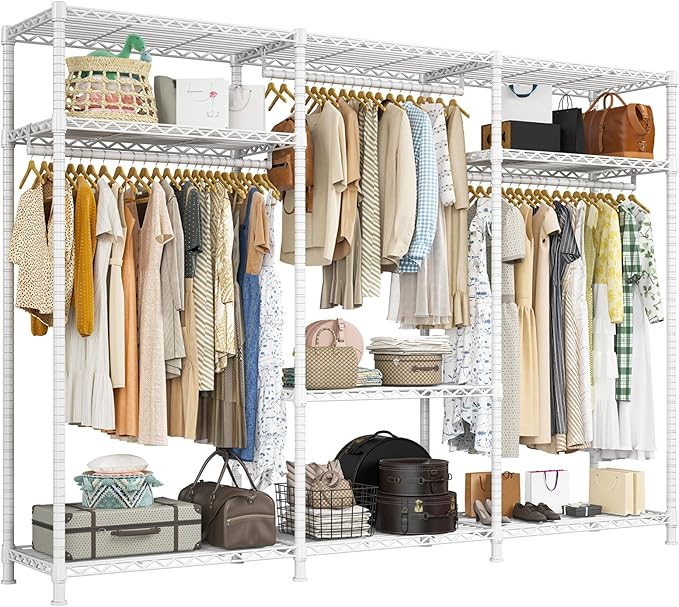 Raybee Clothes Rack Heavy Duty Load 795LBS Adjustable Clothing Racks by Raybee