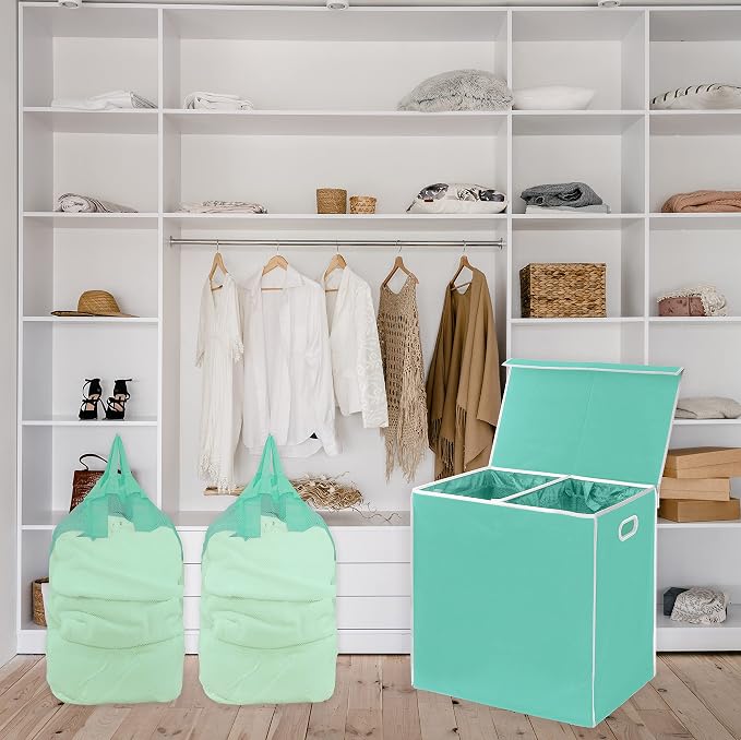 Simple Houseware Double Laundry Hamper - Image 4