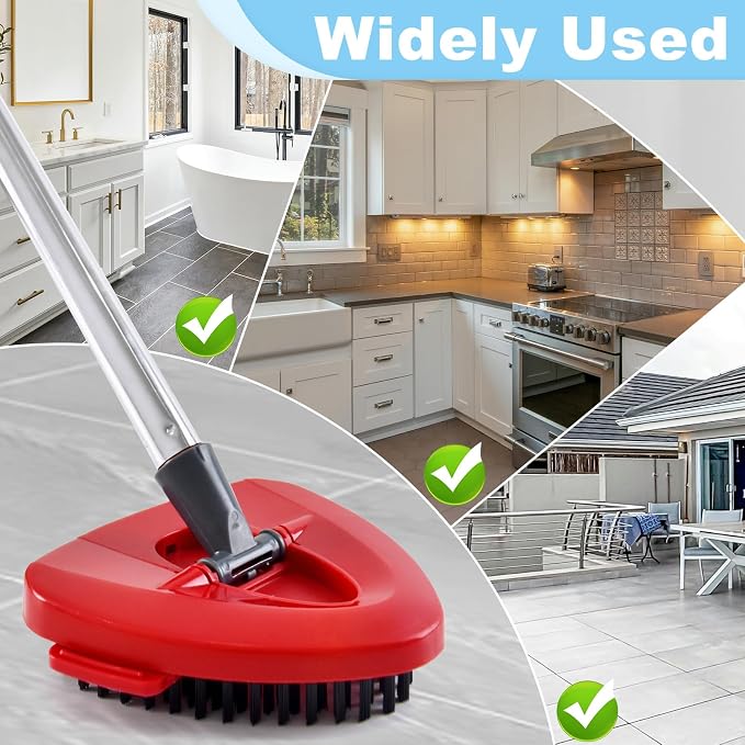 Spin Mop Handle for O-Cedar, Scrub Brush and Mop Base Compatible - Image 5