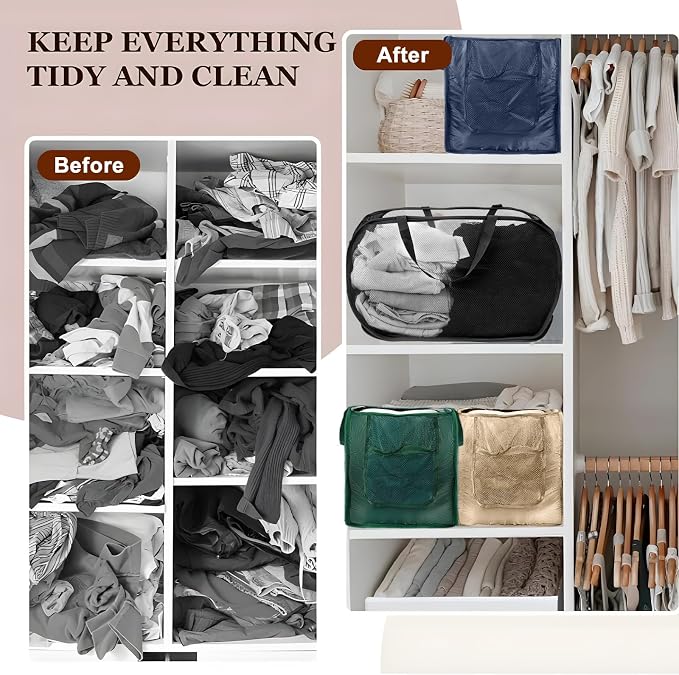 2 Pack Closet Storage Bins, Storage Containers - Image 3