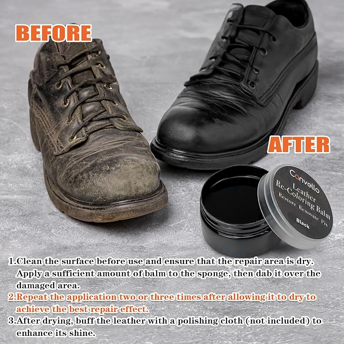 Black Leather Repair Kit, Leather Dye - Image 3
