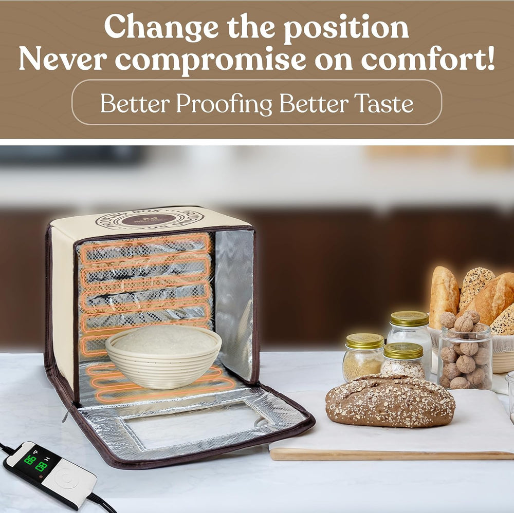Bread Proofing Box – Bread Proofer, Dough Fermentation Box with Carry Bag, So...