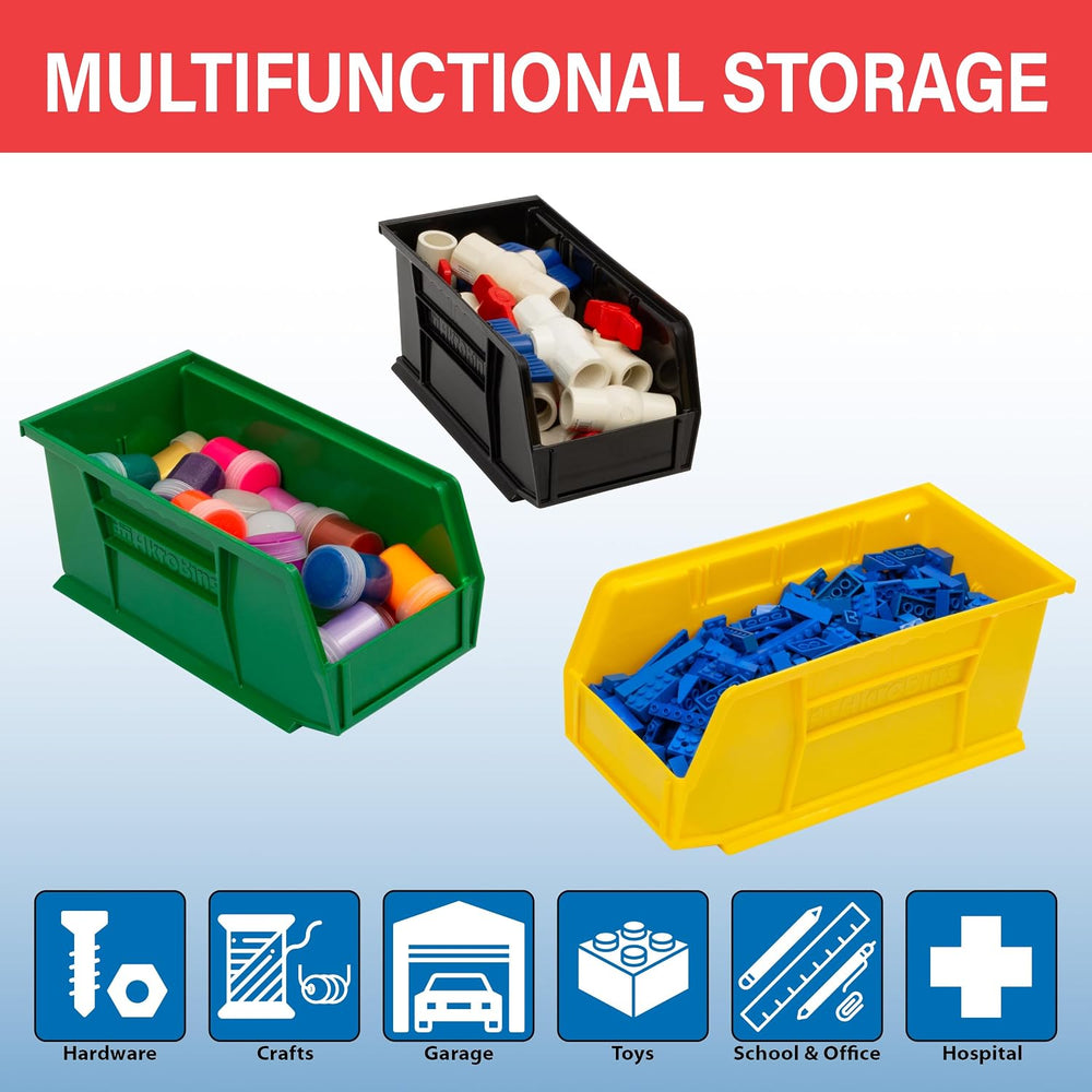 Akro-Mils 30230 AkroBins Plastic Storage Bins, 11"x5"x5", Clea...