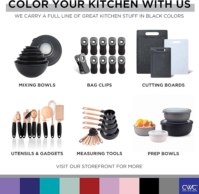COOK WITH COLOR Bag Clips, Heavy Duty Chip Clip and Refrigerator Magnet Clips - Image 8