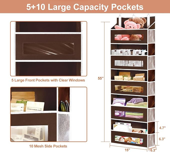 5-Tier Over The Door Storage Organizer - Image 2