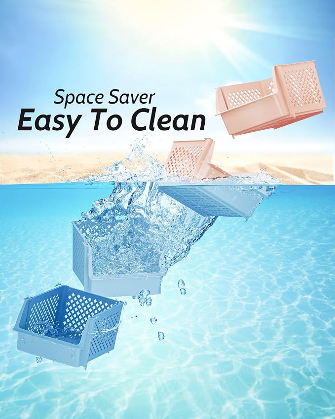 Skywin Plastic Stackable Storage Bins - Image 6