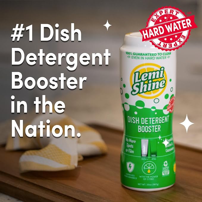 Lemi Shine Dish Detergent Booster, Hard Water Stain Remover - Image 4
