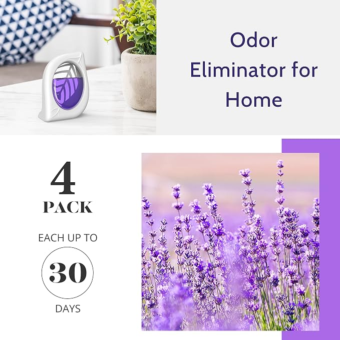 Air Freshener for Home, 4 Pack, Odor Eliminator for Small Area Closets Bathroom - Image 3