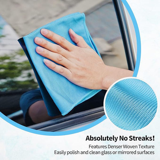 HOMERHYME Microfiber Glass Cleaning Cloth - Image 2