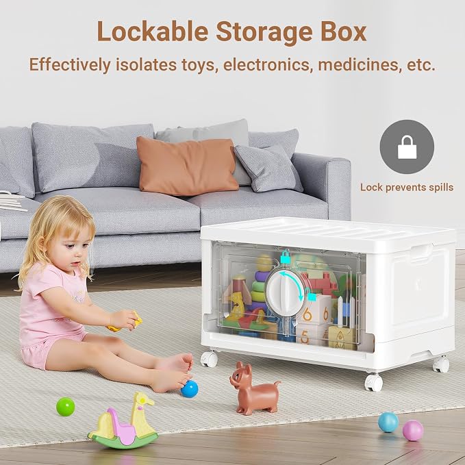 BROVIEW 480Qt Lockable Stackable Storage Bins - Image 4